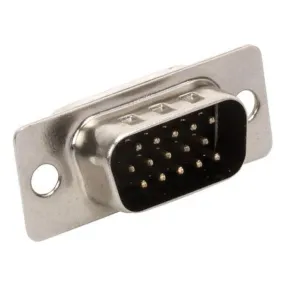 Plug DB15 VGA para soldar, sin cubierta